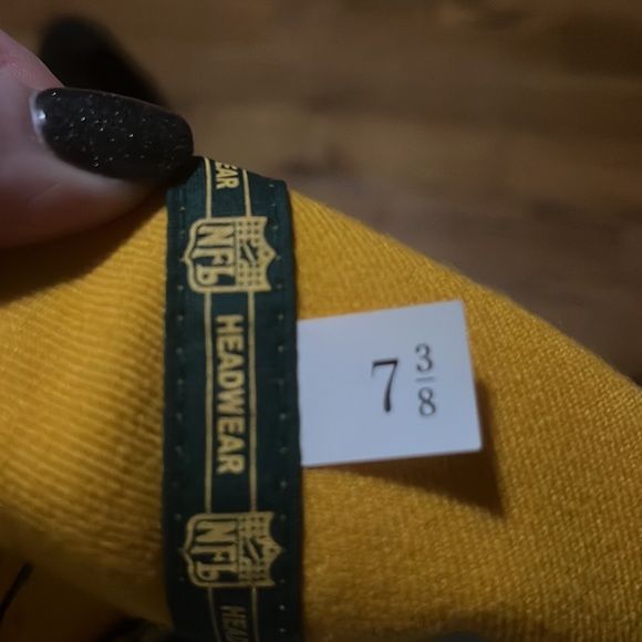 Reebok yellow and green NFL Green Bay packers hat men's size 7 3/8 - Picture 8 of 10